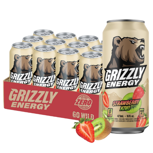 Grizzly Energy Strawberry Kiwi 473ml