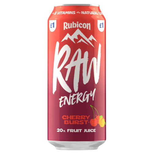Rubicon Raw Energy Cherry Burst Fruit Juice 500ml