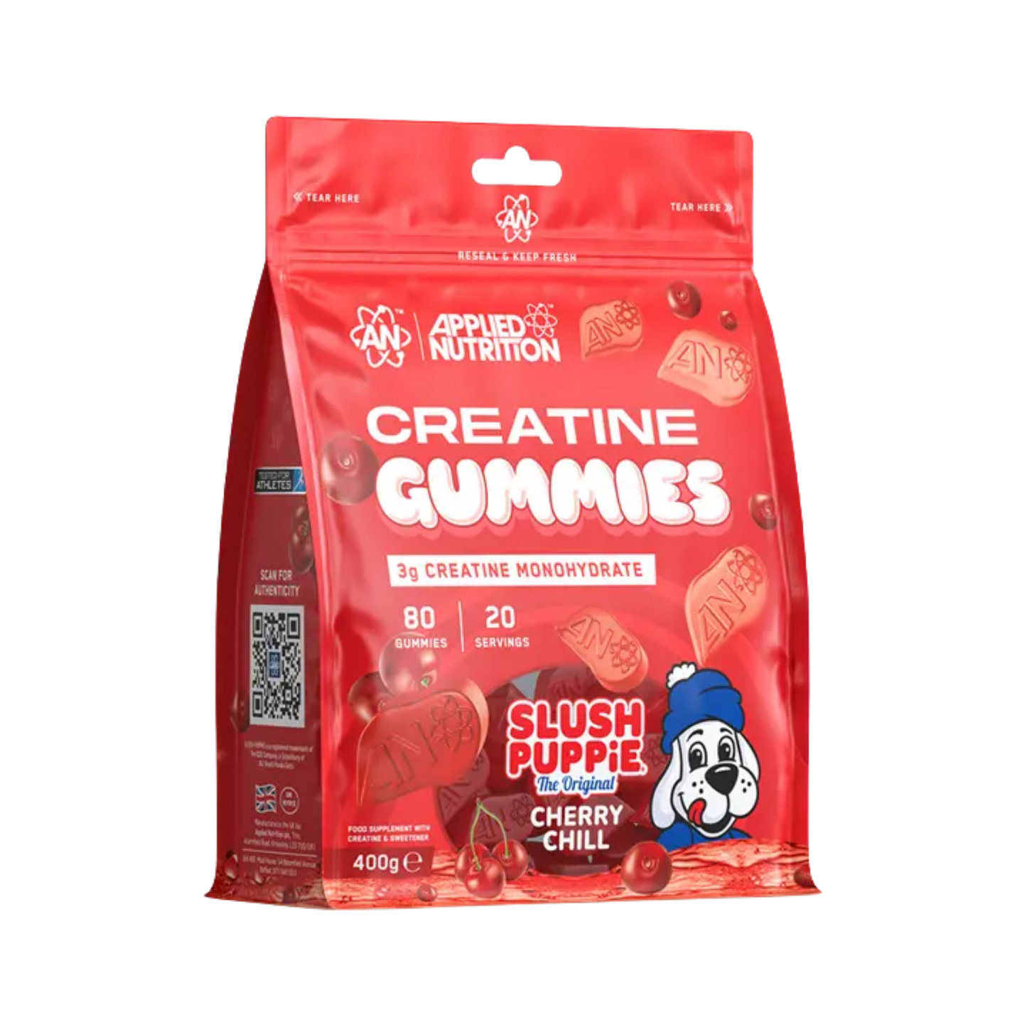 Applied Nutrition Creatine Gummies Slush Puppie Cherry Chill 400g