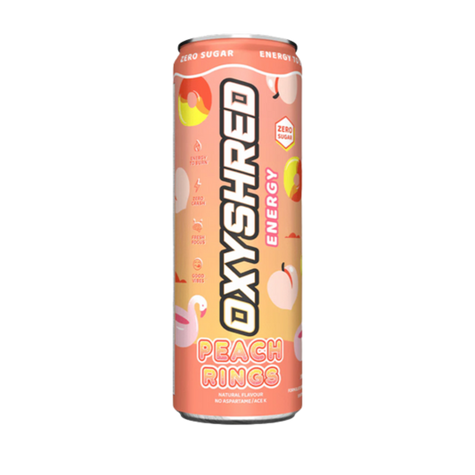 OxyShred Energy Peach Candy Rings 355ml