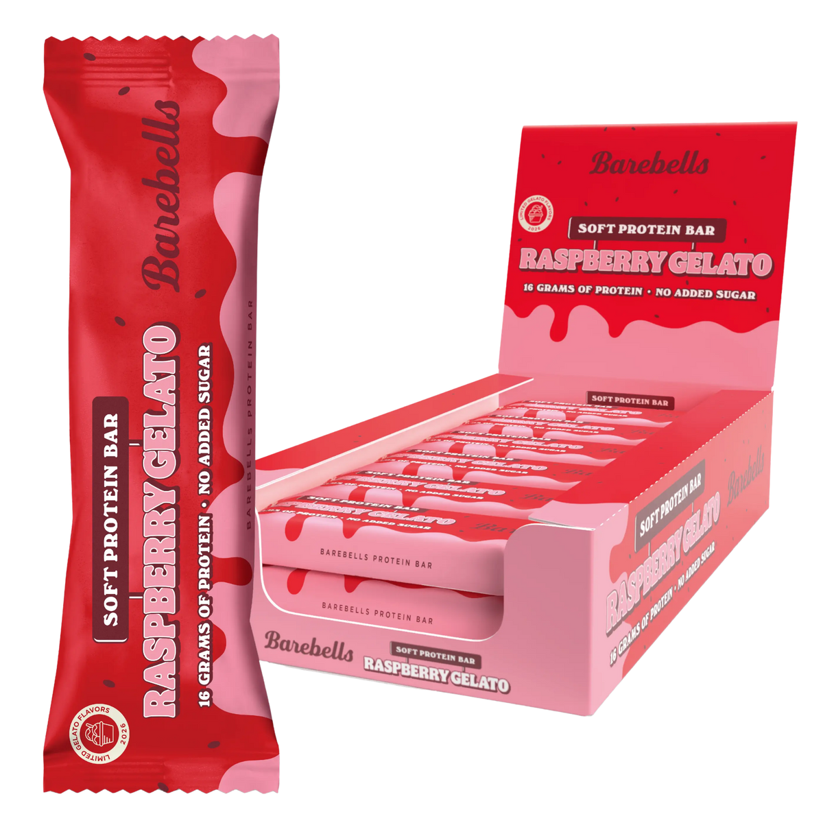 Barebells Soft Protein Bar Raspberry Gelato 55g