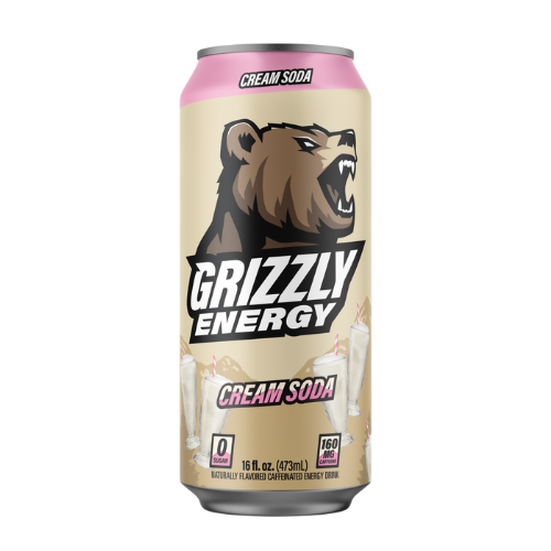 Grizzly Energy Cream Soda 473ml