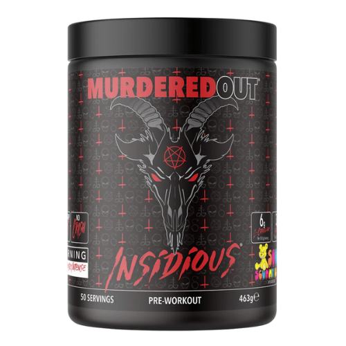 Murdered Out Insidious Pre Workout 463g Sour Scummy Bear